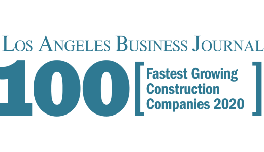 Los Angeles Business Journal Top 100 Fastest Growing Construction Companies 2020 logo